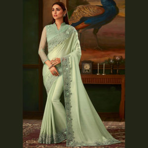 light green - saree online sri lanka
