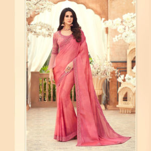 pink wedding saree - saree online sri lanka